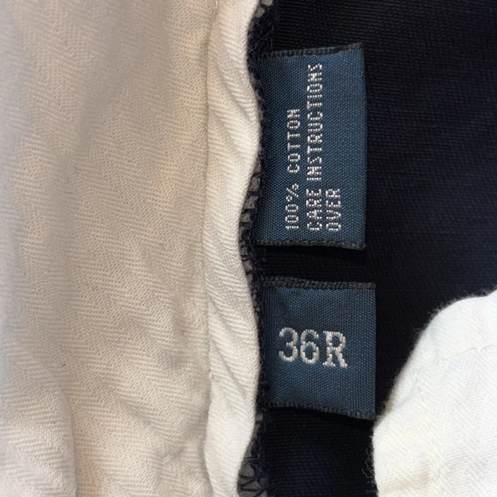 Polo Ralph Lauren 36R Pleated Dress Pant Ralph Lauren 36 Navy Cotton pants